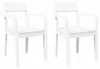 vidaXL Chaises de salle à manger 2 pcs. Blanc Bois massif Voir les images du produit 1