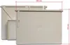 Two beige skimmer covers are shown with dimensions indicated by red lines and text. Produktbild-Vorschau