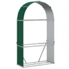 vidaXL Přístřešek na palivové dřevo zelený 120x45x210 cm Náhled obrázku produktu 1