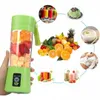 A collage of images showcasing a portable blender and its uses, including fresh fruits, juices, and a smoothie bowl. Náhled obrázku produktu