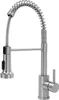 A stainless steel kitchen faucet with a pull-down sprayer. Náhľad obrázku produktu