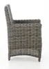 CLP Polyrattan Gartenstuhl Fontana 5mm grau-meliert Produktbild-Vorschau 3