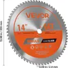 Kotúčová píla VEVOR (355 mm φ a 66 ostrých zubov a hrúbka Náhľad obrázku produktu 8
