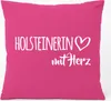 Huuraa Kissen Holsteinerin mit Herz 40x40cm mit Füllung Produktbild-Vorschau 1