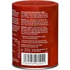 A close-up view of the side of a red cylindrical can of cocoa drink powder. Voir les images du produit