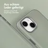 Accezz MagSafe Leather Backcover iPhone 15 - Light Grey Produktbild-Vorschau 2
