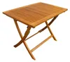 Table pliante d'extérieur 100 x 70 cm en bois massif Voir les images du produit 2