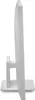 A side view of a white LG monitor on a white stand. Produktbild-Vorschau