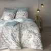 Estella Bio Mako Satin Bettwäsche 135x200 Leia azur Blüten Produktbild-Vorschau 5