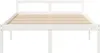 vidaXL Seniorenbett Weiß 160x200 cm Massivholz Kiefer Produktbild-Vorschau 4