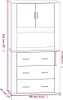 vidaXL Credenza Grigio Sonoma materiale a base di legno Anteprima dell’immagine prodotto 6