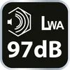 A graphic indicating sound level. Produktbild-Vorschau