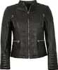 Bruno Banani - Damen Lederjacke Lammnappa Kapuze schwarz : Produktbild-Vorschau 3