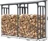 Set 2 Stück Metall Kaminholzregal Außen 130 x 70 x 185 cm, Produktbild-Vorschau 2
