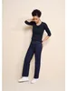 Damen Basic T-Shirt mit 3/4 Arm Produktbild-Vorschau 3