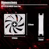Xilence XPF120.W.ARGB 120mm PWM Gehäuselüfter, ARGB LED Produktbild-Vorschau 8