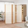 vidaXL 3 tlg. Raumteiler Cremeweiß 210x180 cm - Raumteiler Produktbild-Vorschau 1