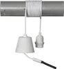 Lampenfassung E27 ,Basic mit Kabel und Baldachin, weiß, Produktbild-Vorschau 1