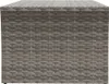 vidaXL Stolik kawowy szary 100x50x40 cm z polirattanu Podgląd zdjęcia produktu 4