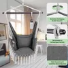 Fotel wiszący antracyt 170x100x150cm Podgląd zdjęcia produktu 4