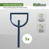 5 x Fahrradanlehnbügel 118 x 56 cm Stahl Ø 60 mm zum Produktbild-Vorschau 2