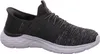 A side view of a black and gray Skechers sneaker. Anteprima dell’immagine prodotto