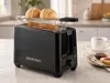 GOURMETmaxx Toaster 750 W, 2 Scheiben Kurzschlitz, schwarz, Produktbild-Vorschau 3