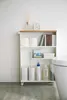 Étagère de toilette sur roulettes Métal et bois Slim Voir les images du produit 15