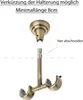 MDEKOR Deckenträger 2-läufig Antik Gold Deckenhalter mit Produktbild-Vorschau 6