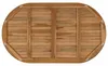 vidaXL Tischplatte Oval Massives Teakholz Natur Produktbild-Vorschau 5