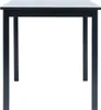 vidaXL Tavolo da pranzo nero 114x71x75 cm in legno Anteprima dell’immagine prodotto 8