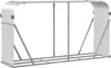 A silver firewood storage rack with a curved roof. Náhľad obrázku produktu
