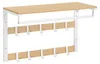 VASAGLE Wandgarderobe, mit Ablage, 10 abnehmbaren Haken, Produktbild-Vorschau 1