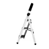 A white stepladder with a black handle and black steps is shown against a white background. Voir les images du produit