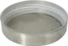 A close-up, slightly angled view of an empty, round, metallic container with a white plastic rim. Náhled obrázku produktu