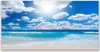 Glasbilder 140x70 Wandbild Druck auf Glas Nordsee Strand Produktbild-Vorschau 1