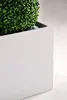 VIVANNO Pflanzkübel Fiberglas BLOCK Würfel, Weiß matt - Produktbild-Vorschau 4