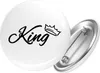 Huuraa Button King Krone 25mm rund mit Sicherheitsnadel Produktbild-Vorschau 1