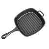 A black cast iron grill pan is shown from a top-down perspective against a white background. Produktbild-Vorschau