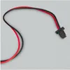 A close-up shot of a red and black wire with a connector. Produktbild-Vorschau
