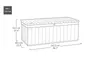 Keter Gartentruhe Darwin 380 L Braun Ecom Produktbild-Vorschau 12