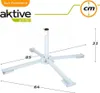 Aktive Faltbarer Sonnenschirmständer 25-32 Mm Weiß  Weiß Produktbild-Vorschau 4