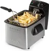 A deep fryer filled with french fries, shown from a slightly elevated angle. Produktbild-Vorschau