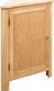 vidaXL Eckschrank 59x45x80 cm Massivholz Eiche Produktbild-Vorschau 8