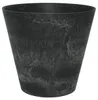 Artstone Blumentopf Claire - schwarz - 43x39 cm - mit Produktbild-Vorschau 3