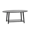 Couchtisch Wohnzimmertisch 100x53x45cm Schwarz Produktbild-Vorschau 3