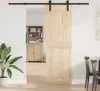 vidaXL Schiebetürbeschlag-Set 213,5 cm Stahl Schwarz Produktbild-Vorschau 3