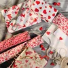 Geschenkpapier, Rote Herzen, Weiß, 0,7 x 10 m - Geburtstag Produktbild-Vorschau 3