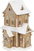 Clayre & Eef Lebkuchenhaus mit LED 28x21x37 cm Braun Produktbild-Vorschau 2