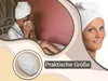 Haarturban / Kopfhandtuch aus Baumwolle, 64 cm, weiß Produktbild-Vorschau 3